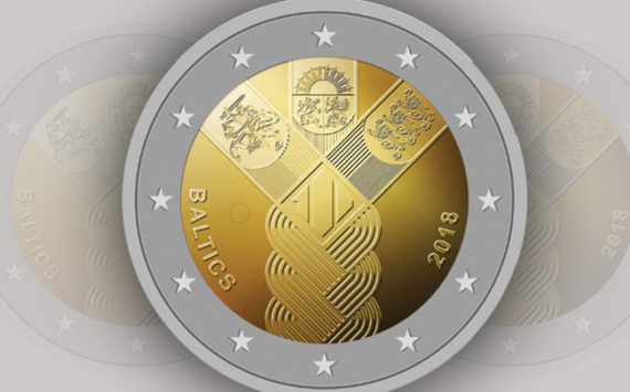 2018 joined 2€ commemorative coin of baltic states