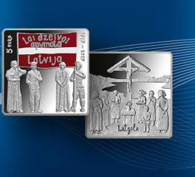 2017 latvian €5 coin – 1917 LATGALE CONGRESS