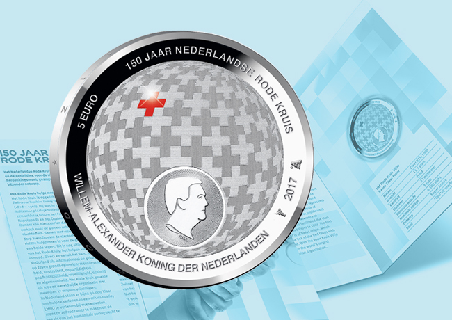 2017 Red Cross Netherland €5 commemorative coin