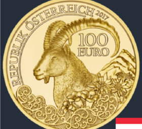 Austria – €100 gold coin dedicated to alpin IBEX