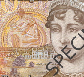 2017 New english polymer 10 pounds banknotes – Jane AUSTEN