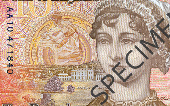 2017 New english polymer 10 pounds banknotes – Jane AUSTEN