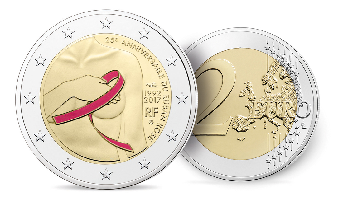 2 Euro Lutte Contre Le Cancer Du Sein 2 Numismag