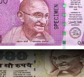 India, after 500 and 1000 roupees banknotes withdraw