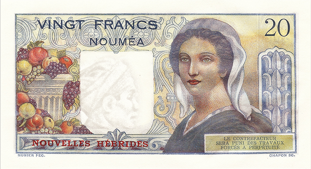 20F BIC type 1951 Nouvelles-Hébrides - Les émissions monétaires des Nouvelles-Hébrides - IEOM - Billets Pièces