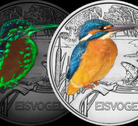 2017 austrian “Eis Vogel” €3 coin