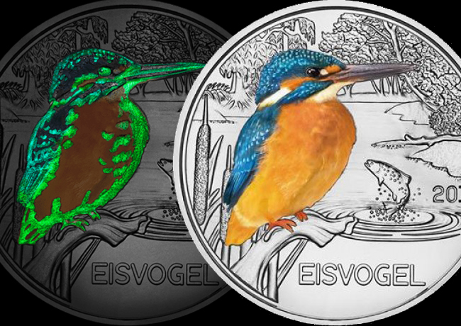 2017 austrian “Eis Vogel” €3 coin