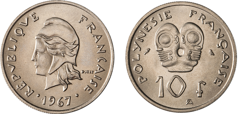10 francs 1967 gravure de Joly & Guzman