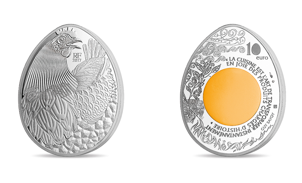 2017 Monnaie de Paris Egg coins dedicated to Guy SAVOY