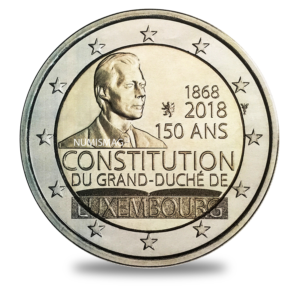 2018 €2 Commemorative coin Luxembourg