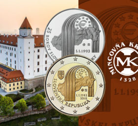2018 slovak numismatic issues celebrating 25th anniversary of Republic