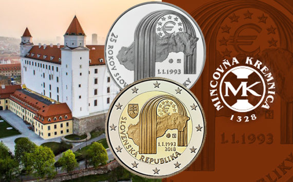 2018 slovak numismatic issues celebrating 25th anniversary of Republic