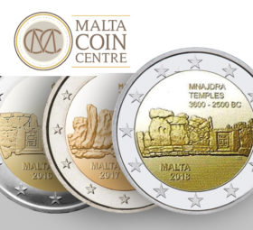 2018 MALTA €2 commemorative coin dedicated to MNAJDRA temples