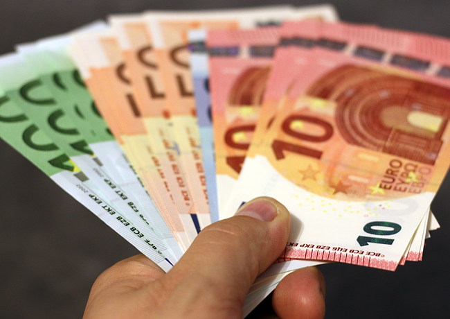 Montant moyen en argent liquide utilisé par les Européens – Enquête de la BCE