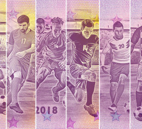 2018 RUSSIA football world cup: the new 32 zero euro banknotes range