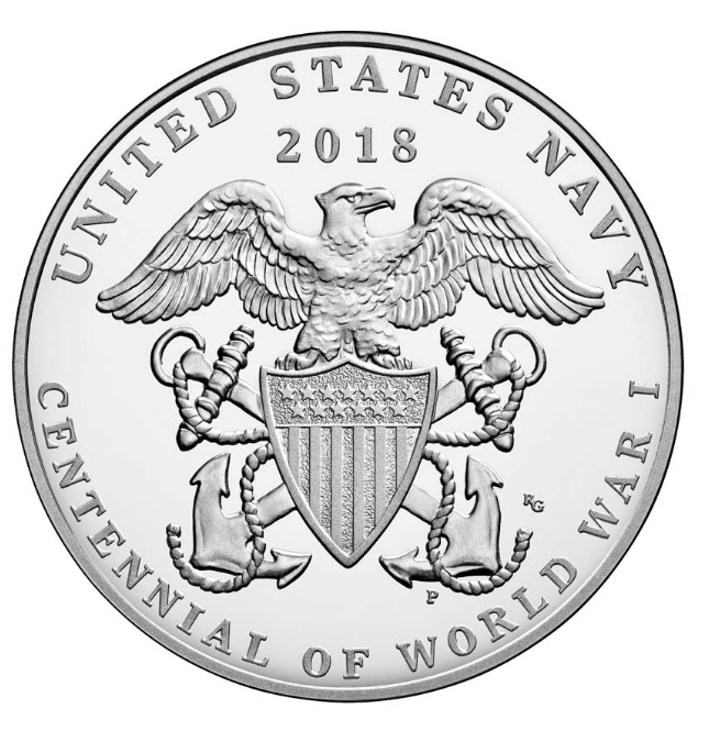 World War I Centennial Navy Medal — par la Philadelphia Mint