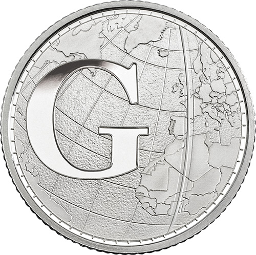 G – Greenwich Mean Time - 10p 2018 Royal Mint