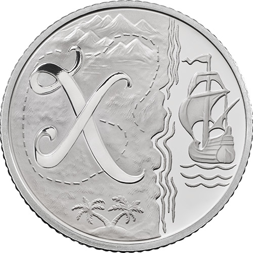 X – X Marks the Spot - 10 pence 2018 royal Mint