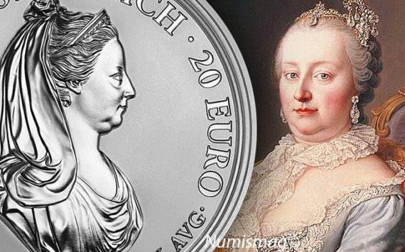 20€ Marie-Thérèse d’Autriche 2018, l’Austrian Mint célèbre l’Autriche Impériale