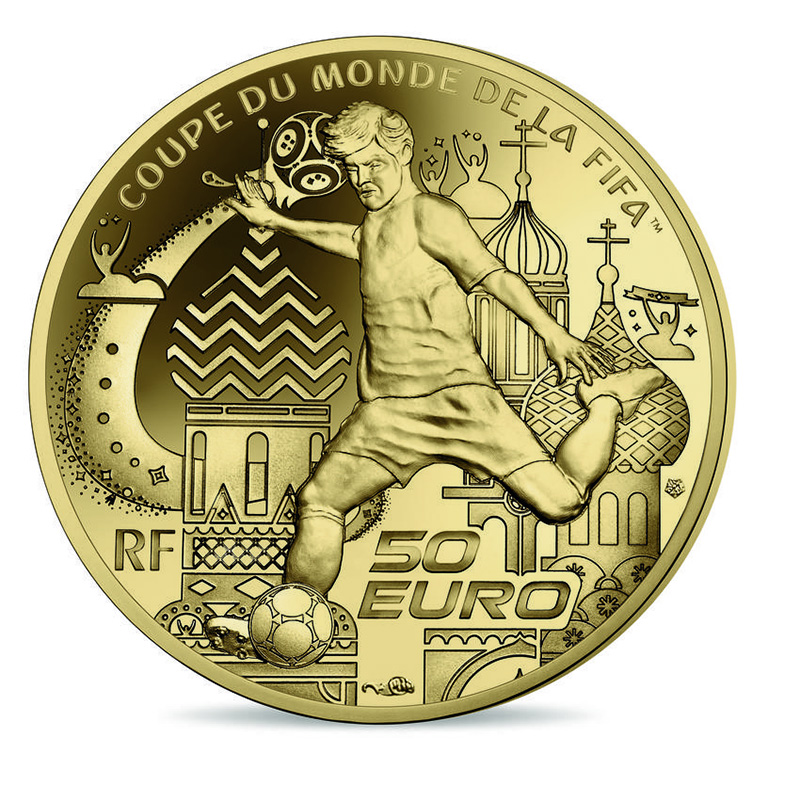 50 euro OR coupe du monde de Football - FIFA 2018 Monnaie de Paris
