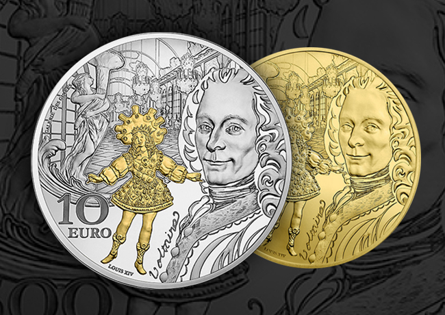 Voltaire et le roi Louis XIV dansant – Epoque Baroque – monnaie de Paris 2018