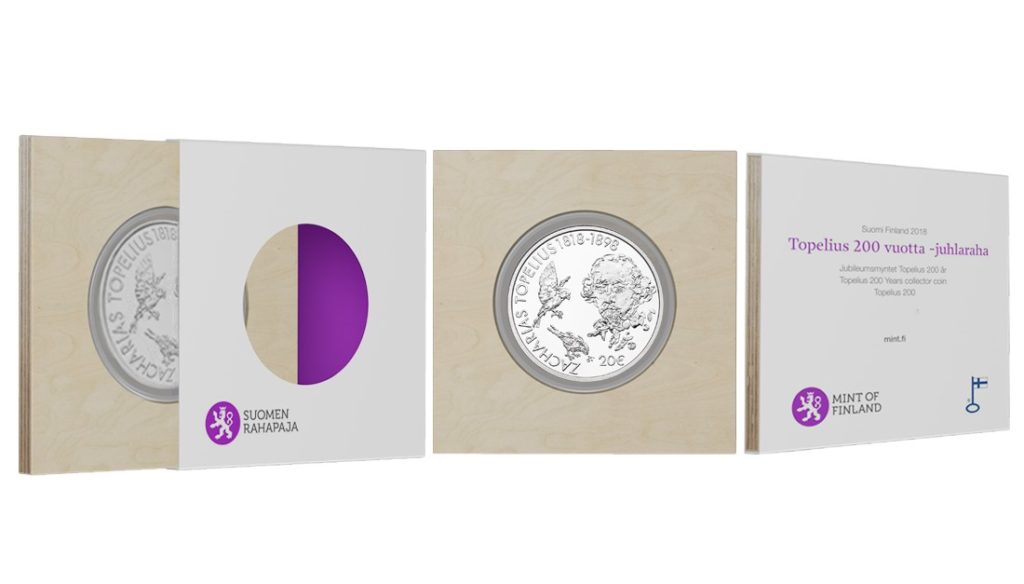 set - 2018 Finland TOPELIUS €10 and €20 commemorative coins