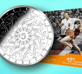 2018 €5 silver and €10 gold Fanny Blankers-Koen commemorative coins