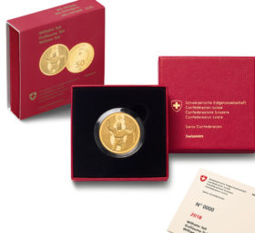2018 swiss gold and silver commemorative coins Steamboat “La Suisse” and William TELL