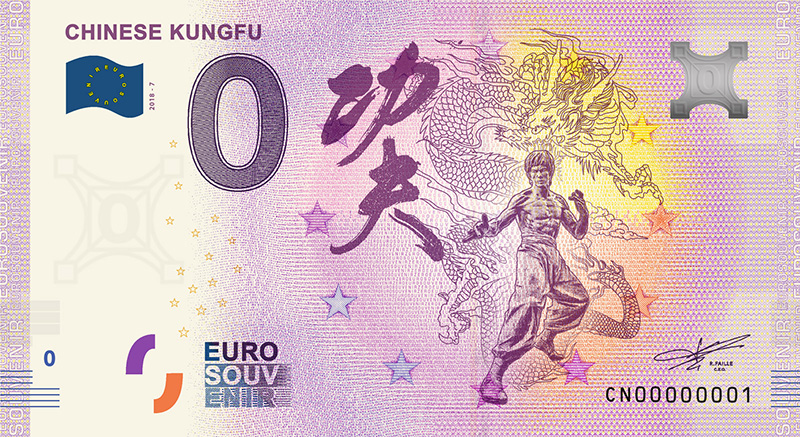 zero euro banknote - China