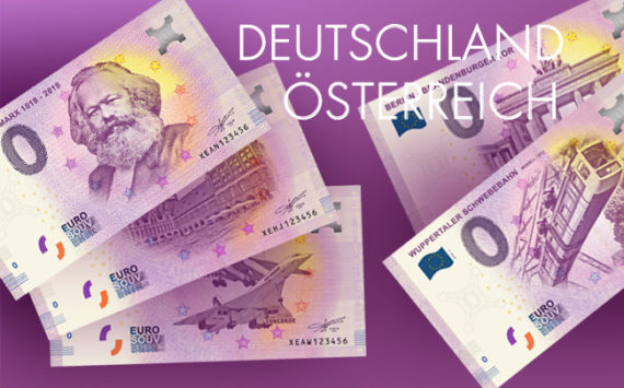 Zero Euro, 0-euro-Schein – Deutschland, Österreich 2018