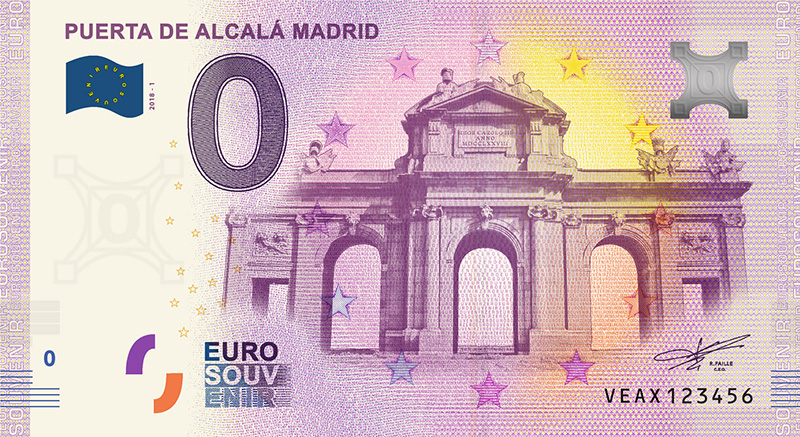 Billets 0 euro Espagne 2018