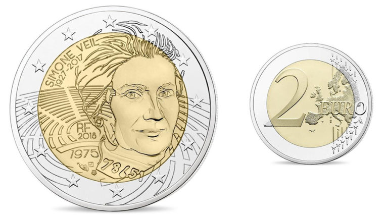 Pièce 2 Euros Simone Veil 2018 Tirage