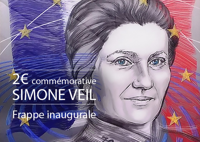 FRANCE: 2€ 2018 commémorant Simone VEIL