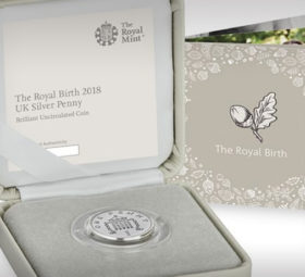 New silver penny of Royal Mint: A royal coin for a royal baby!