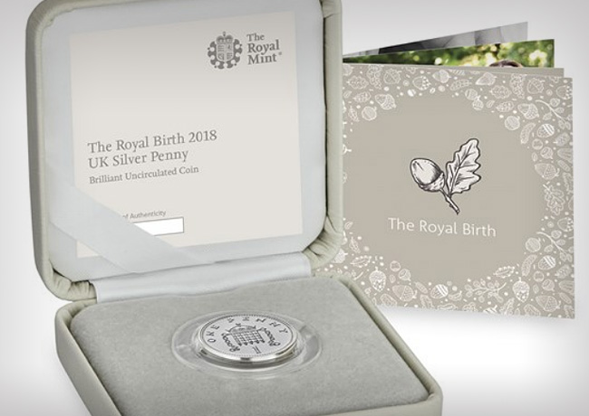 New silver penny of Royal Mint: A royal coin for a royal baby!