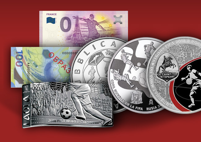 Commemorative Coins & Banknotes FIFA World Cup FOOTBALL – RUSSIA 2018