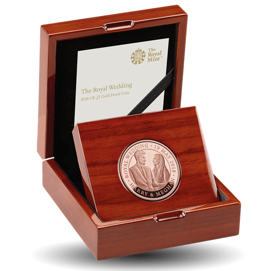 The Royal Wedding 2018 UK £5 Gold Proof Coin
