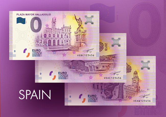 Zero euro banknote Spain 2018