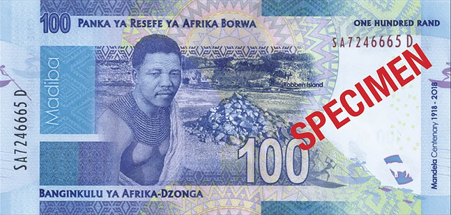 r100 South Africa: commemorative banknotes and coins for centenary of MANDELA's birth