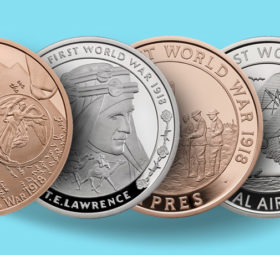New Commemorative Six-Coin Set  2018 – First World War – Royal Mint – T. E. Lawrence
