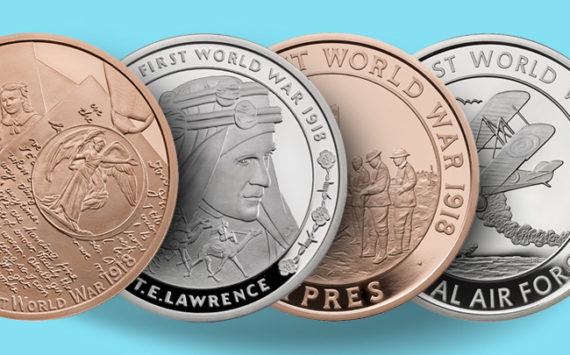 New Commemorative Six-Coin Set  2018 – First World War – Royal Mint – T. E. Lawrence