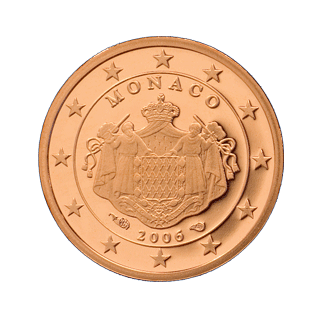1 cent d'euro Monaco Seconde série, à partir de 2006 - Valeurs et tirage des pièces euros de la Principauté de Monaco - Pièces de circulation et commémoratives
