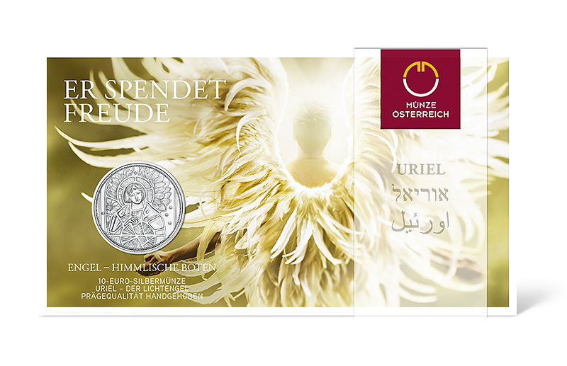 URIEL – THE ILLUMINATING ANGEL 10 EURO SILVER COIN 2018 - Austrian MINT