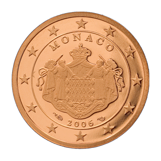 2 centimes d'euro Monaco Seconde série, à partir de 2006 - Valeurs et tirage des pièces euros de la Principauté de Monaco - Pièces de circulation et commémoratives