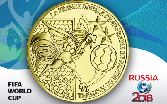 Médaille souvenir – La France double champion du monde de football 1998-2018
