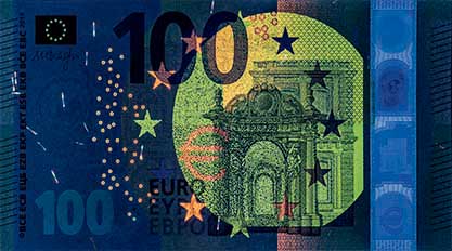 new 100 euro note - new 100 euro - new euro notes - new euro banknotes