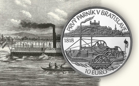 New 2018 €10 slovak commemorative coin dedicated to Steamer CAROLINA