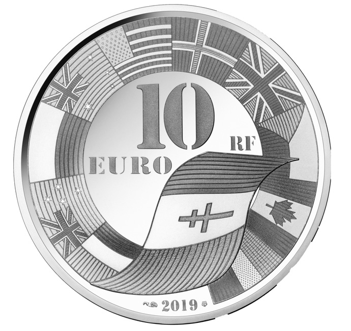 Monnaie 10€ argent BE 2019 DDAY