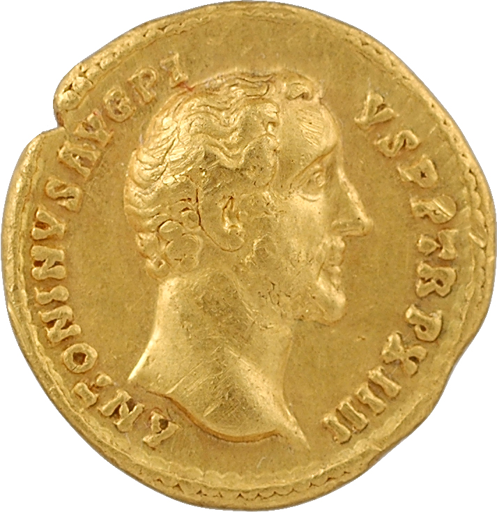 Antonin le Pieux, aureus, Rome, 150-151