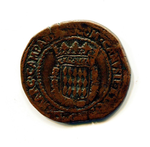 12 Gros ou Fiorino de HONORÉ II : " HONORATVS II.D.G.PRINC.MONOECI 1640"